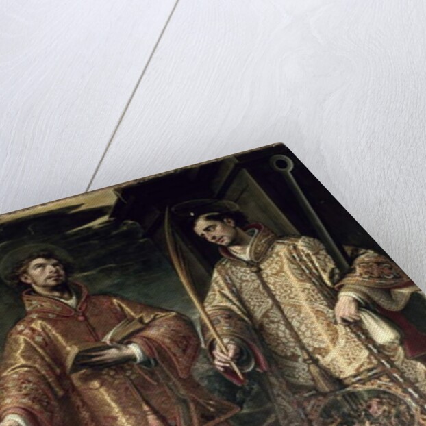St. Lawrence and St. Stephen, 1580 by Alonso Sanchez Coello
