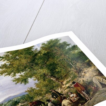 Country Lane with Gypsies by Thomas Sidney Cooper