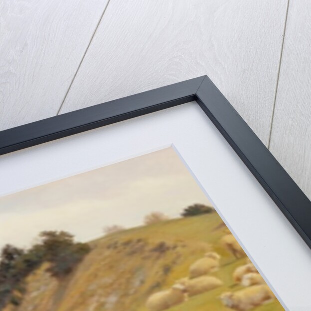 A Riverside Pasture with Sheep by William Sidney Cooper