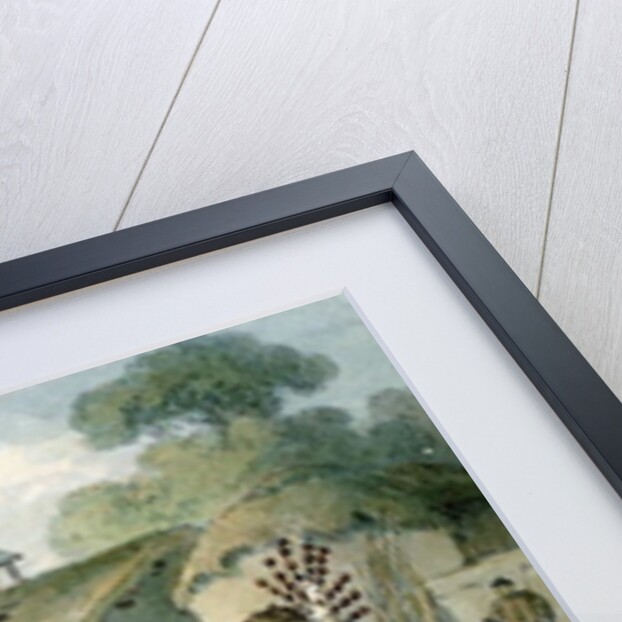 A group of Chinese on the bank of a river, watching the Earl Macartney's Embassy pass, 1793 by William Alexander