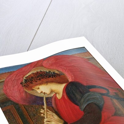 An Angel Playing a Flageolet by Edward Coley Burne-Jones