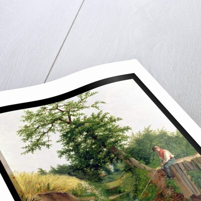 A Boy Fishing by Arthur Hughes