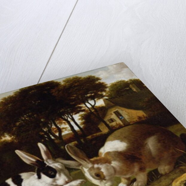 Two Rabbits in a Landscape, c.1650 by Haarlem School