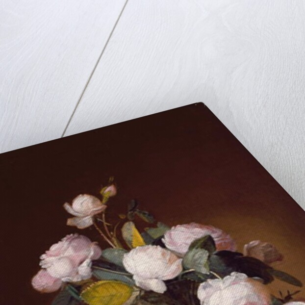 Roses on a Stone Ledge by Jean-Louis Prevost