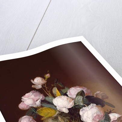 Roses on a Stone Ledge by Jean-Louis Prevost