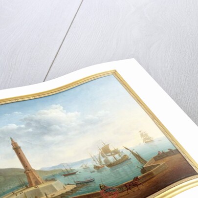 View of Vesuvius from the Harbour of Naples, 1791 by Pierre Joseph Petit