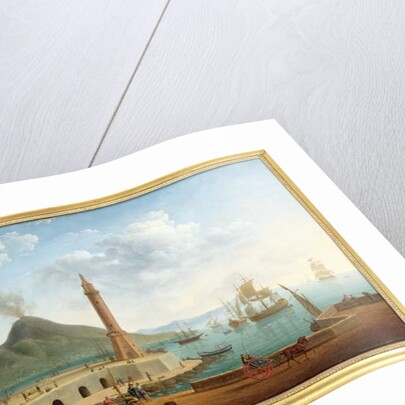 View of Vesuvius from the Harbour of Naples, 1791 by Pierre Joseph Petit
