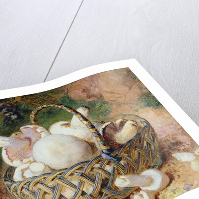 A Basket of Mushrooms, 1871 by Jabez Bligh