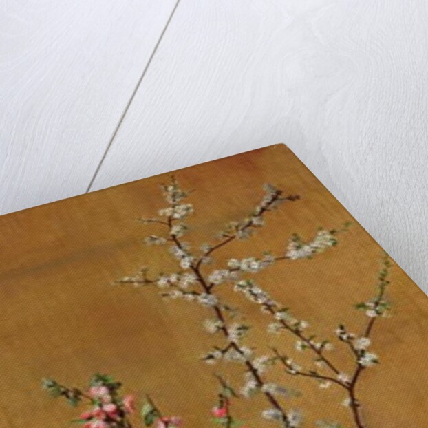 Japanese Cherry Tree and Hawthorn Branches by Jean Benner