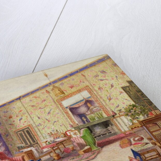 The Interior of the Chinese Drawing Room, Middleton Park, Oxfordshire, 1840 by William Alfred Delamotte