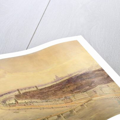 Architectural panorama of a proposed scheme for the South Bank of the Thames, c.1861 by Henry Newton