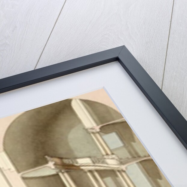 The Staircase of the Villa Farnese, Caprarola, 1800 by English School