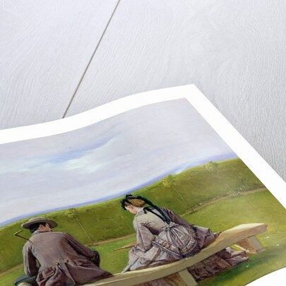 The Bench by the Sea by Eyre Crowe