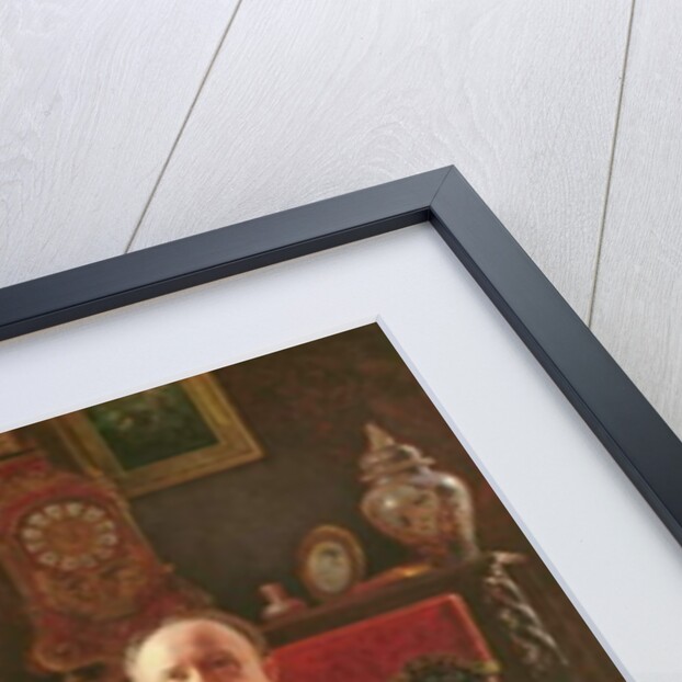 Portrait of M. le Comte de C. with his dog by Agapit Stevens