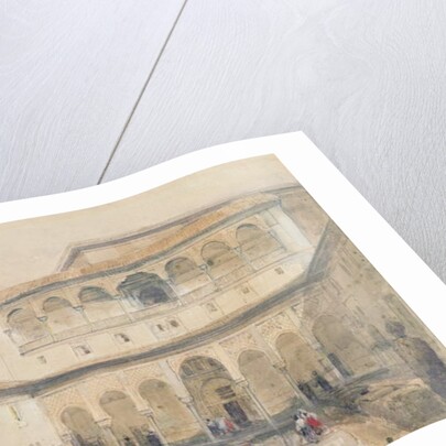 The Court of Myrtles, Alhambra 1833 by David Roberts