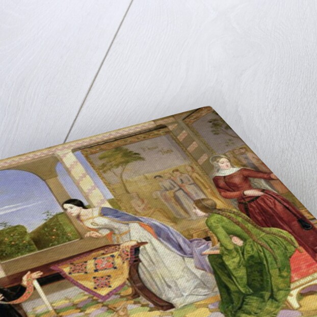 Berengaria's alarm for the safety of her husband, Richard Coeur de Lion, 1850 by Charles Alston Collins