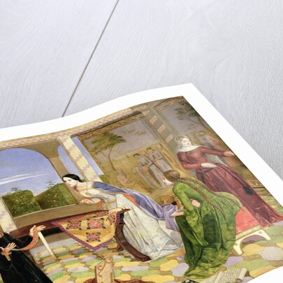 Berengaria's alarm for the safety of her husband, Richard Coeur de Lion, 1850 by Charles Alston Collins