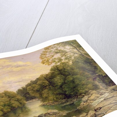 The River Tees at Rokeby, Yorkshire, c.1860 by Thomas Creswick