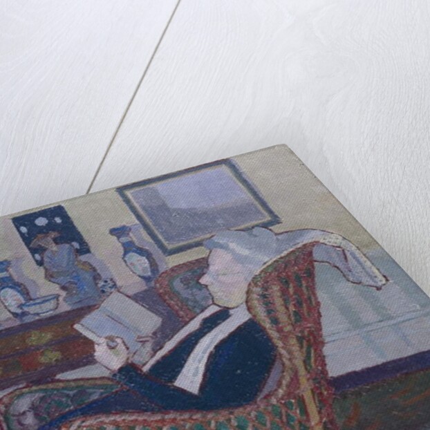 Interior with Artist's Mother 1917-18 by Harold Gilman