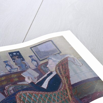 Interior with Artist's Mother 1917-18 by Harold Gilman