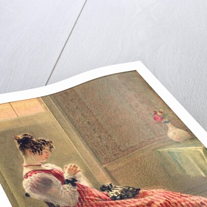 Lady Sewing, c.1830 by William Henry Hunt