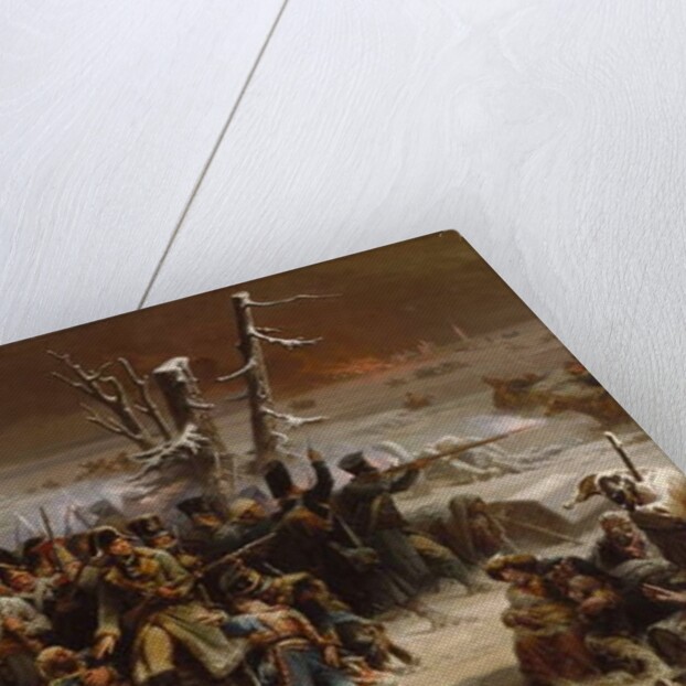Marshal Ney Supporting the Rear Guard During the Retreat from Moscow, 1856 by Adolphe Yvon