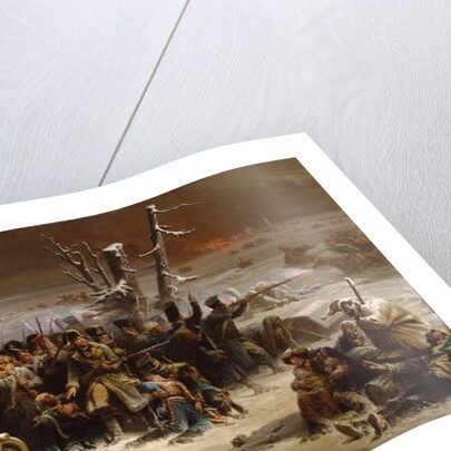 Marshal Ney Supporting the Rear Guard During the Retreat from Moscow, 1856 by Adolphe Yvon