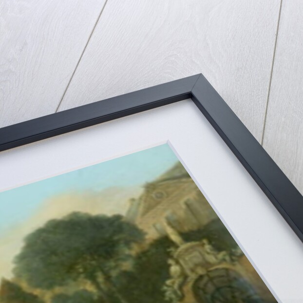 A Party of Falconers outside the Gates of a Chateau by Johannes Lingelbach