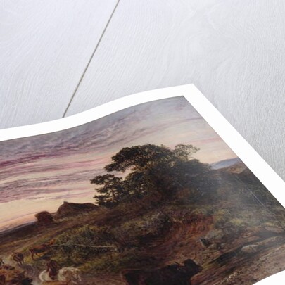 Cattle Fording a Stream, 1862 by Henry Moore