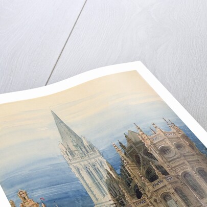 St. Pierre, Caen, 1830 by David Roberts