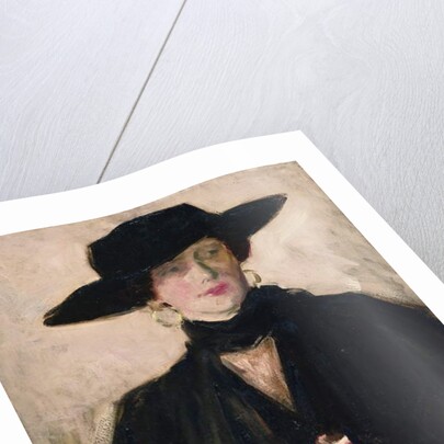 Lady in a Black Hat by Francis Campbell Boileau Cadell