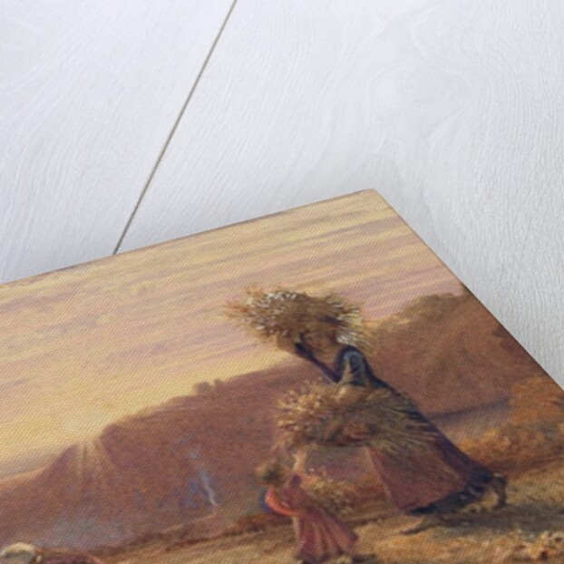 Sunset over the Gleaning Fields, 1855 by Samuel Palmer