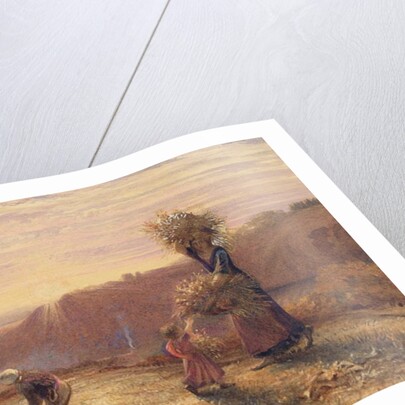 Sunset over the Gleaning Fields, 1855 by Samuel Palmer