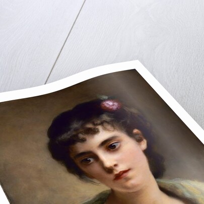 Head of a girl by Gustave Jacquet