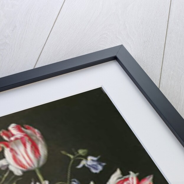 Flowers in a glass vase, 1663 by Johannes Antonius van der Baren