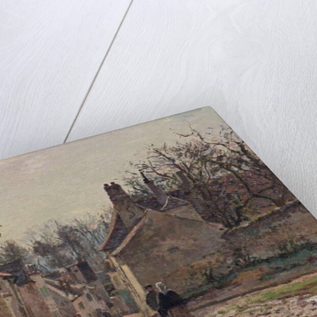 A Village Street, Louveciennes, 1871 by Camille Pissarro