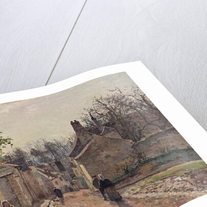 A Village Street, Louveciennes, 1871 by Camille Pissarro