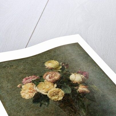 Still Life: Roses in a Glass Vase, 1879 by Ignace Henri Jean Fantin-Latour