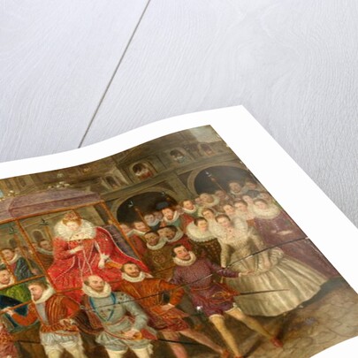 A Procession of Queen Elizabeth I, c.1800-40 by Robert (after) Peake