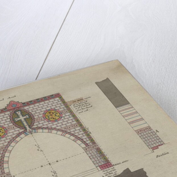 Design For Chancel Arch, Brigham Church, Cumberland, c.1876 by William Butterfield
