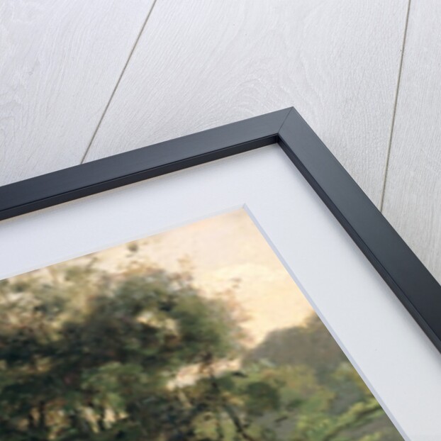 Sunset: Figures Under Trees by Jean Baptiste Camille Corot