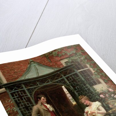 On the Threshold, 1900 by Edmund Blair Leighton