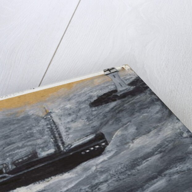 Trawler and Pier by Alfred Wallis