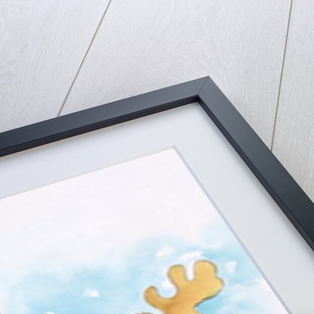 Christmas Reindeer and Rabbit by Diane Matthes