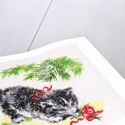 Christmas Kitten by Diane Matthes