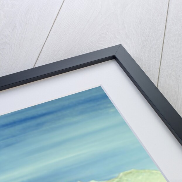 Lovers on the Bridge with Snow-capped Mountains by Mark Baring