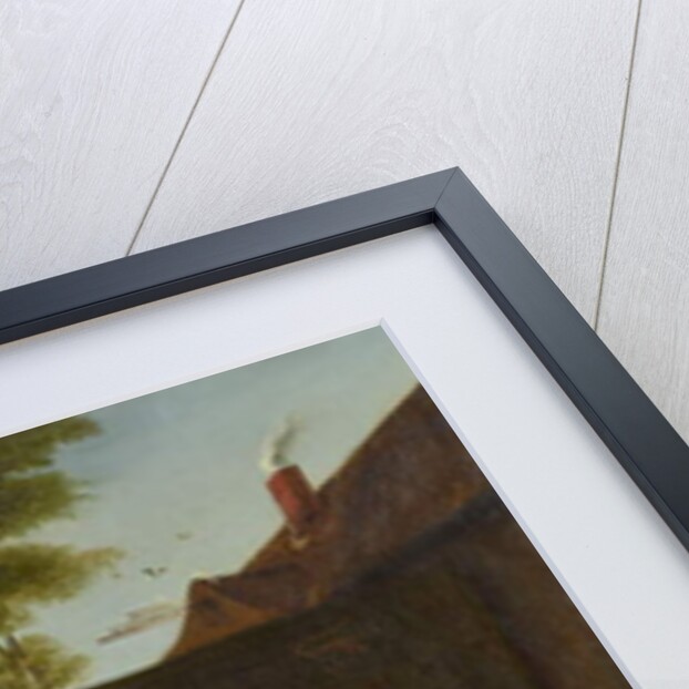 A village carnival with figures of the Commedia dell'Arte by Egbert van Heemskerck