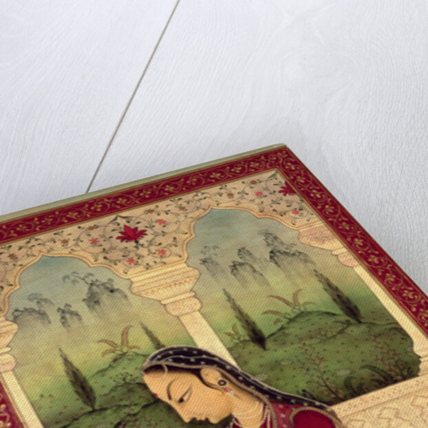 Lady Making a Garland by Mark Briscoe