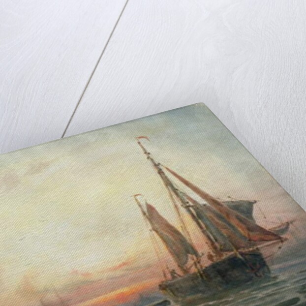 Sunset in the Pool of London, 1913 by Sydney P. Goodwin