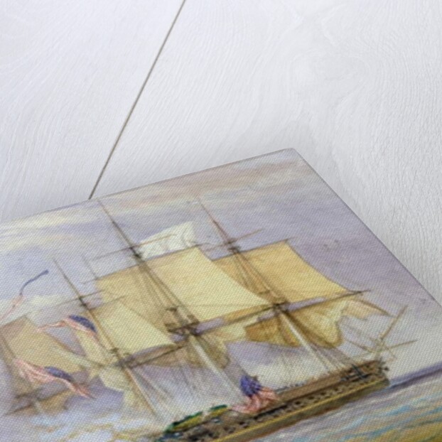 The Moment of Victory between HMS 'Shannon' and the American Ship 'Chesapeake' on 1st June 1813, 1857 by John Christian Schetky